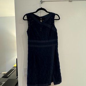 Navy Lace Mini Dress Nanette Lepore